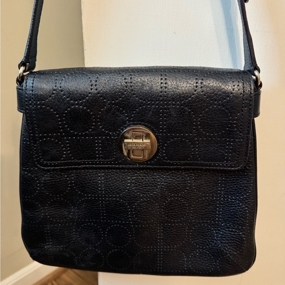 Kate Spade Black Hobo Embossed Shoulder Bag with Kate Spade Pink Drawstring Bag - Picture 4 of 12